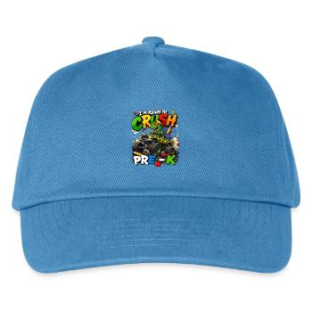 T-Rex Monster Truck Preschool - Kids’ Baseball Cap - peacock-blue - Front