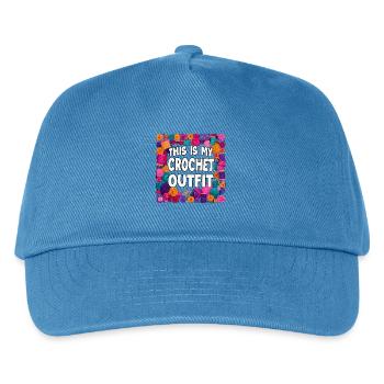 This Is My Crochet Outfit - Kids’ Baseball Cap - peacock-blue - Front