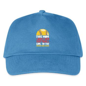 Softball Mom Softball Mom - Kids’ Baseball Cap - peacock-blue - Front