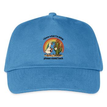 Oie Plume de Feu contre Cactus - Casquette de baseball Enfant - bleu paon - Devant