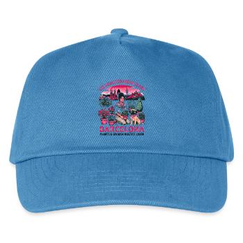 The Barcelona Plants And Spanish Mastiff Lover - Kids’ Baseball Cap - peacock-blue - Front