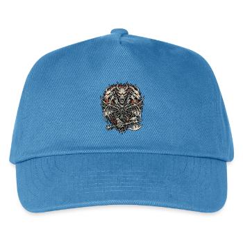 Heavy Metal Drachen Axt Dämon - Kinder Basecap - Pfauenblau - Vorne