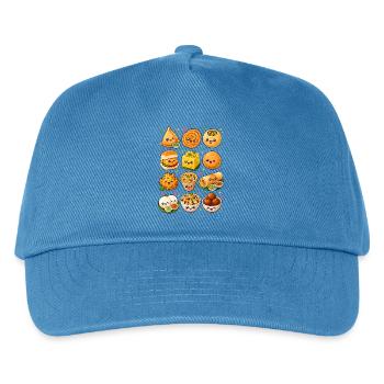 Kawaii Indisches Essen | Street Food - Kinder Basecap - Pfauenblau - Vorne
