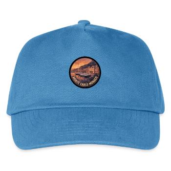 Monte Carlo Monaco - Kinder Basecap - Pfauenblau - Vorne
