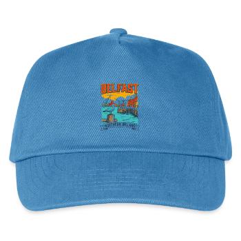 Belfast Northern Ireland Maritime Harbor And - Kinder Basecap - Pfauenblau - Vorne