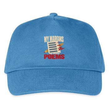 Liebhaber Der Poesie Dichter Poesie-club - Kinder Basecap - Pfauenblau - Vorne