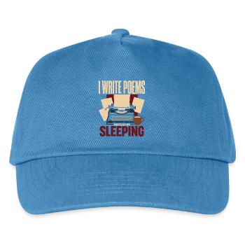 Liebhaber Der Poesie Dichter Poesie-club - Kinder Basecap - Pfauenblau - Vorne