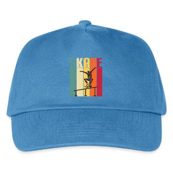 skateboard skaten skate sport fahren skaten - Kinder Basecap - Pfauenblau - Vorne