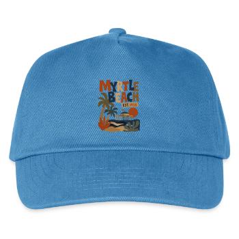 Myrtle Beach Retro Est.1938 - Kinder Basecap - Pfauenblau - Vorne