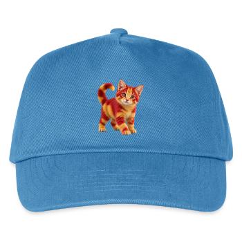 Spanisches Kätzchen - Kinder Basecap - Pfauenblau - Vorne