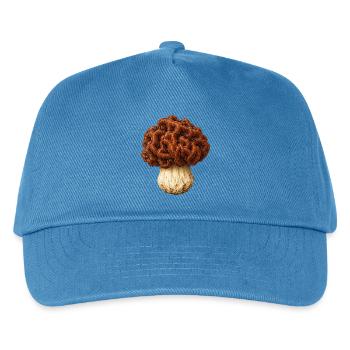 Gyromitra Gehirnpilz-Mütze - Kinder Basecap - Pfauenblau - Vorne