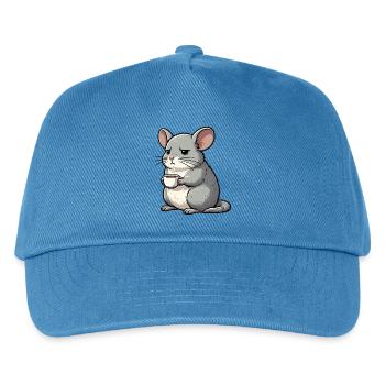 Chinchilla Chinchillas Chinchillabesitzer Nagetier - Kinder Basecap - Pfauenblau - Vorne