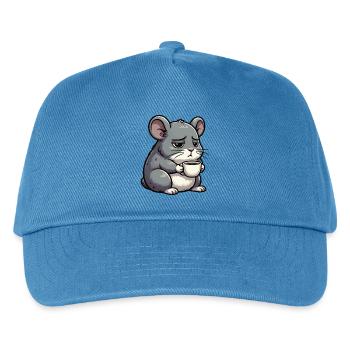 Chinchilla Chinchillas Chinchillabesitzer Nagetier - Kinder Basecap - Pfauenblau - Vorne