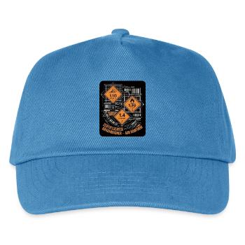 Pyro Gefahrgut - Kinder Basecap - Pfauenblau - Vorne