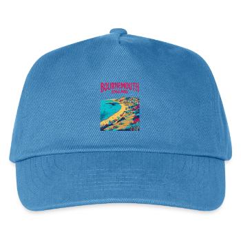 City Vintage Bournemouth England Coastal Travel - Kinder Basecap - Pfauenblau - Vorne