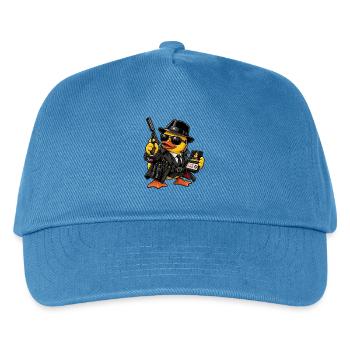 00-QUAK – Der Spion - Kinder Basecap - Pfauenblau - Vorne