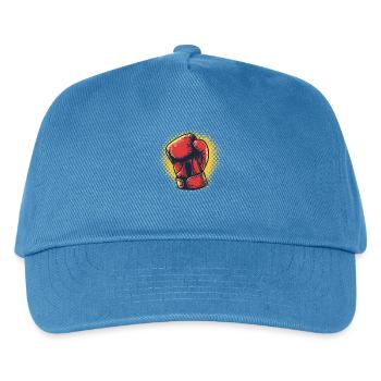 Boxhandschuhe Grafik - Kinder Basecap - Pfauenblau - Vorne
