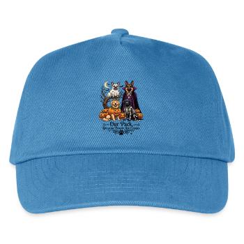Hunde Halloween Hound Parade - Kinder Basecap - Pfauenblau - Vorne