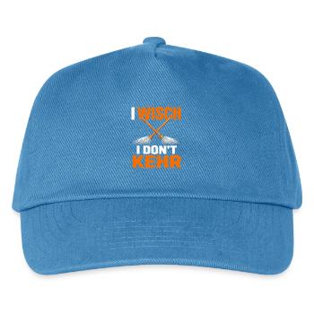 I Wisch I Don't Kehr Haushalt Humor Spruch - Kinder Basecap - Pfauenblau - Vorne