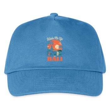 Weck mich in Bali - Kinder Basecap - Pfauenblau - Vorne