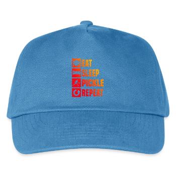 Pickleball players Motiv rund um Pickleballspieler - Kinder Basecap - Pfauenblau - Vorne