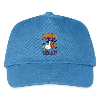 Dummer gruseliger Gänshexe Halloween-Kürbis - Kinder Basecap - Pfauenblau - Vorne