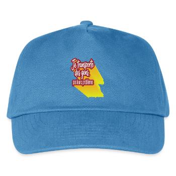 Ich transportiere Menschen, nicht ihre Probleme - Kinder Basecap - Pfauenblau - Vorne