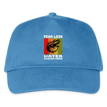 Chinesische Wasseragame - Kinder Basecap - Pfauenblau - Vorne
