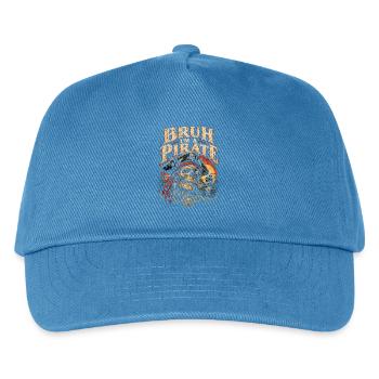Piratenschädel mit Segel-Licht - Kinder Basecap - Pfauenblau - Vorne