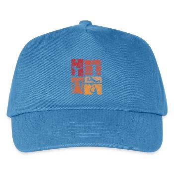 Volleyball Volleyballerinnen im Spiel Damen Retro - Kinder Basecap - Pfauenblau - Vorne