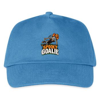 Spooky Goalie Skeleton Soccer - Kinder Basecap - Pfauenblau - Vorne