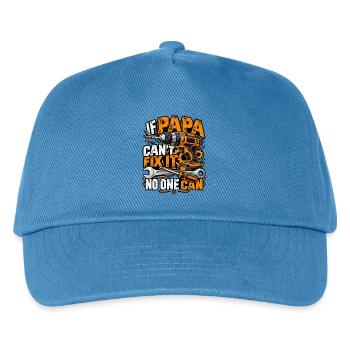 Papa Handwerker – If Papa Can't Fix It - Kinder Basecap - Pfauenblau - Vorne