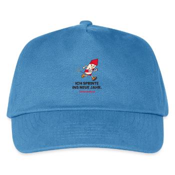 Ich sprinte ins neue Jahr Silvesterlauf 2027 - Kinder Basecap - Pfauenblau - Vorne
