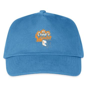 Kürbisse schauen einen Horrorfilm - Kinder Basecap - Pfauenblau - Vorne
