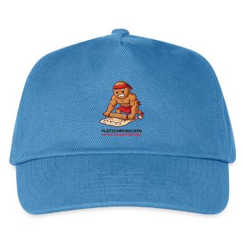 Keksarmtraining: Plätzchenpower - Kinder Basecap - Pfauenblau - Vorne