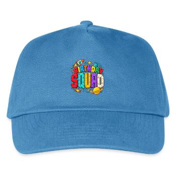 Geburtstagstrupp: Raumschiff Mondsterne - Kinder Basecap - Pfauenblau - Vorne