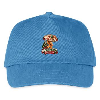 Cookie Duty – Lustiges Weihnachts T-Shirt - Kinder Basecap - Pfauenblau - Vorne