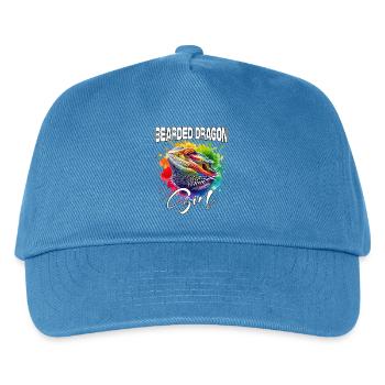 Bartagame Mädchen - Kinder Basecap - Pfauenblau - Vorne