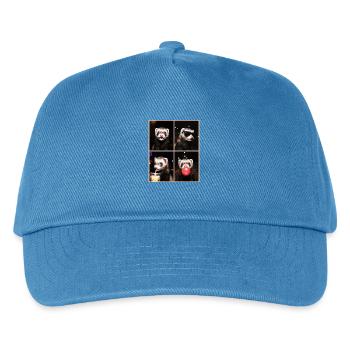 Ferret Frettchen - Kinder Basecap - Pfauenblau - Vorne