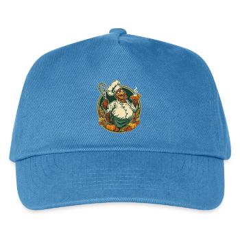 Thanksgiving-Truthahn mit Kürbiskuchen-Eskapade - Kinder Basecap - Pfauenblau - Vorne
