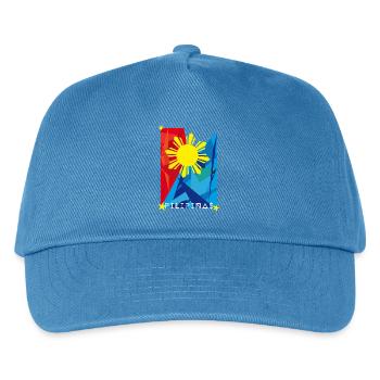Philippinen Sonnenflagge Filipino Pride - Kinder Basecap - Pfauenblau - Vorne