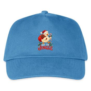 Jingle Duck Weihnachtsfreude - Kinder Basecap - Pfauenblau - Vorne