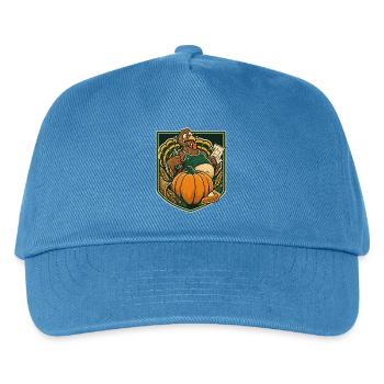 Thanksgiving Truthahn übersatt beim Lauf - Kinder Basecap - Pfauenblau - Vorne