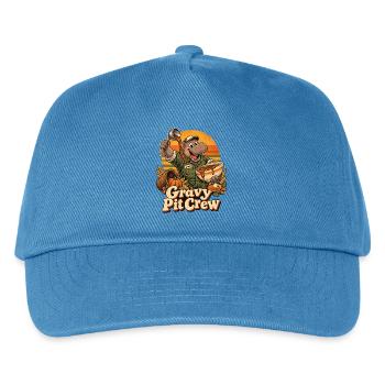 Thanksgiving Nilpferd Gravy Pit Crew - Kinder Basecap - Pfauenblau - Vorne