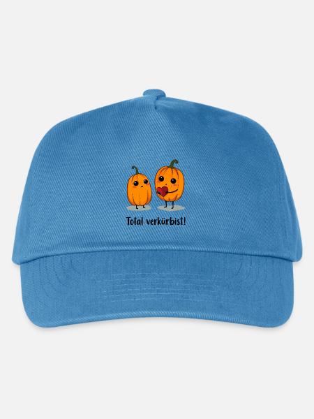 Kürbis Liebe - Kinder Basecap - Pfauenblau