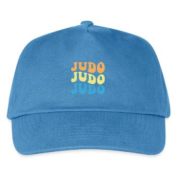 Judo - Kinder Basecap - Pfauenblau - Vorne