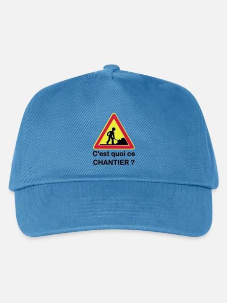 C'est quoi ce chantier ? - Casquette de baseball Enfant - bleu paon