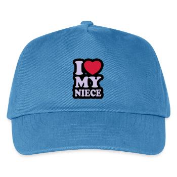 I love my niece - Kids’ Baseball Cap - peacock-blue - Front