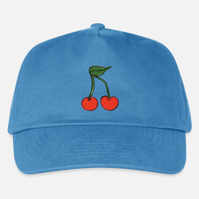 kirsche cherry - Kinder Basecap - Pfauenblau
