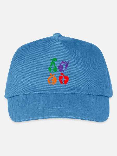 Gesunde Frucht gesunde Sportdiät - Kinder Basecap - Pfauenblau